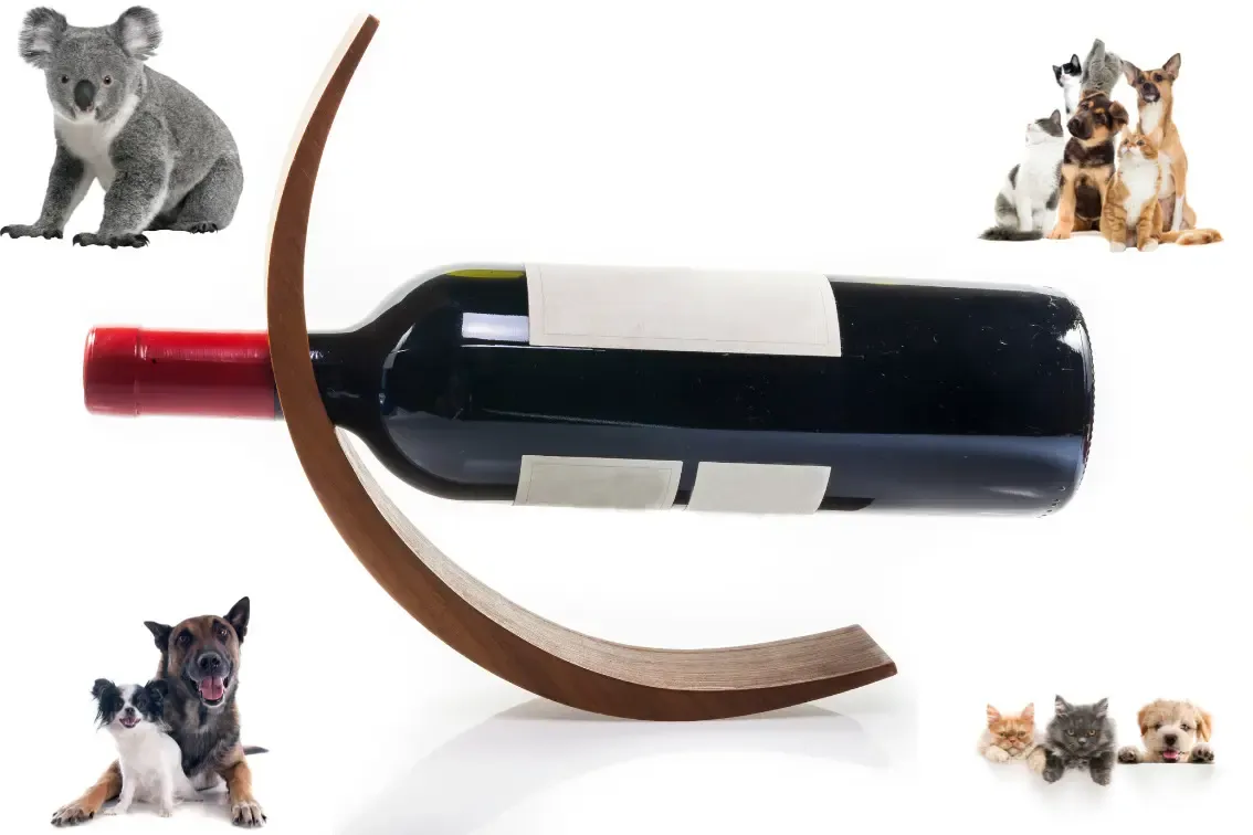 Animal wine holders