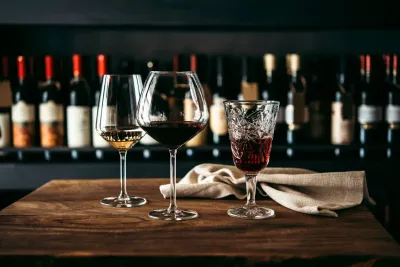 Black Floor Wine Racks